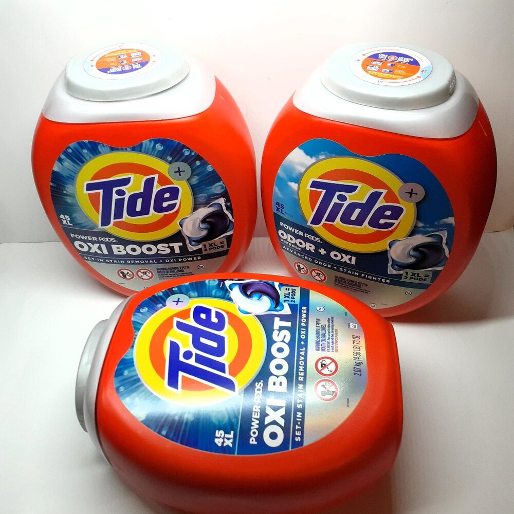 LOT OF 3 TIDE PODS ALL EMPTY CONTAINERS ONLY - See Listing - B1